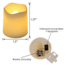 Vela de LED Decorativa 6/12/24 Peças