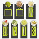 Este kit multifuncional inclui 22 acessórios, sendo perfeito para ralar e desfiar em casa.
