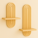 Kit 2 Prateleiras de Parede Madeira Pinus | Sany House