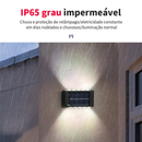 Luminárias Solares LED para Parede Área Externa, Jardim e Garagem, Branco Quente, Impermeável