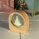 Luminária Nossa Senhora Aparecida Cristal LED 3D Mesa Presente Quarto Decoração Religiosa Católico
