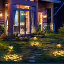 Luminaria Solar Espeto de Jardim Led Decoração Cazinha Recarregavel no Sol