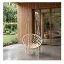 Cadeira de Balanço Suspensa Macramê Bamboo Luxo | Sany House