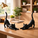 Gatos Decorativos Minimalistas Gato Escultura Decoração Moderna Quarto Sala Felino Elegante