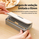 Mini Selador de Sacos Plasticos 2em1 Maquina Seladora de Saco Portatil