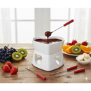 Kit Conjunto Fondue Halle 5 Peças Panela Ceramica Antiaderente Doce Salgado