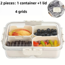 Pote Acrílico Luxo Multiuso Com 4 Ou 8 Divisórias Para Frutas Legumes Carnes E Ovos Transparente