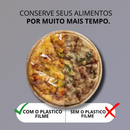 Cortador De Plástico Filme Suporte Ajustável Dispenser Plástico Filme Descartável Ventosa