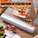 Cortador De Plástico Filme Suporte Ajustável Dispenser Plástico Filme Descartável Ventosa