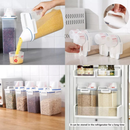 Pote Hermético 2.5L Com Copo Medidor Bico Dosador Cozinha Mantimentos Lavanderia Multiuso Organizado