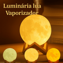 Umidificador Luminária + Essências Abajur 2em1 900ml Lua 3d Vaporizador de Ambiente Difusor De Ar